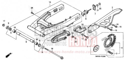 BRAS OSCILLANT NX650X de 1999